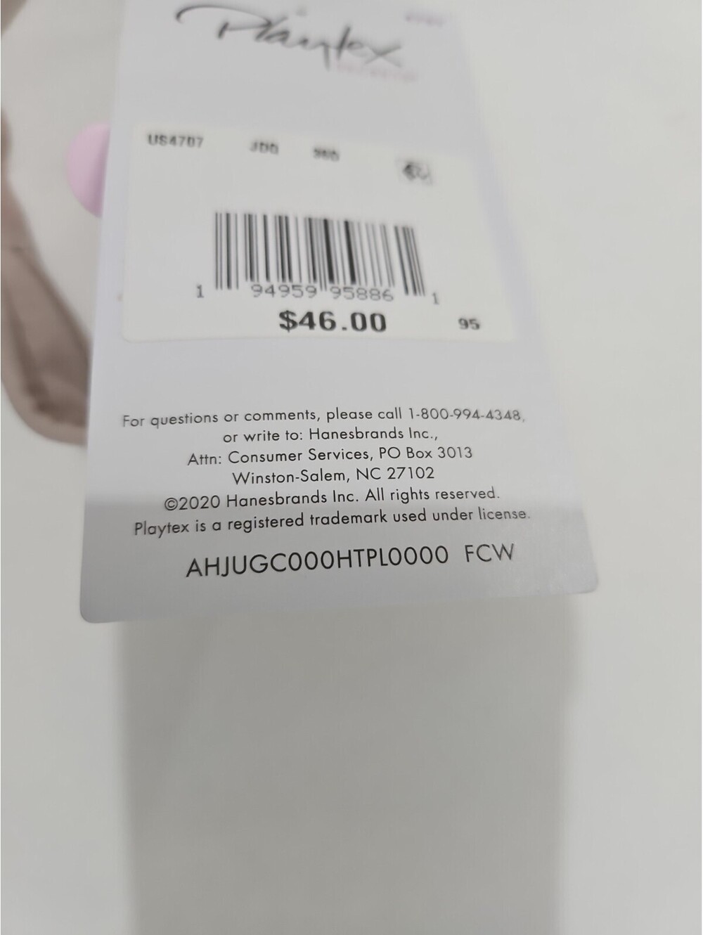 Playtex Secrets NoWire Bra Seamless No-Slip Comfort Strap Style4707 Size 36D NEW - Picture 4 of 5